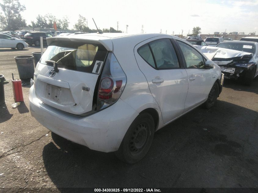 2014 TOYOTA PRIUS C ONE/THREE/TWO/FOUR JTDKDTB37E1565160