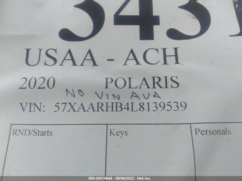 2020 POLARIS SLINGSHOT R 57XAARHB4L8139539