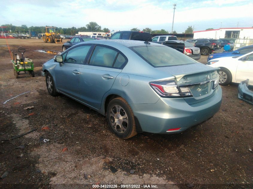2013 HONDA CIVIC HYBRID 19XFB4F39DE002386