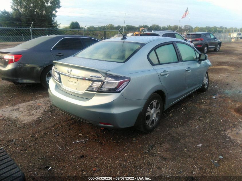 2013 HONDA CIVIC HYBRID 19XFB4F39DE002386