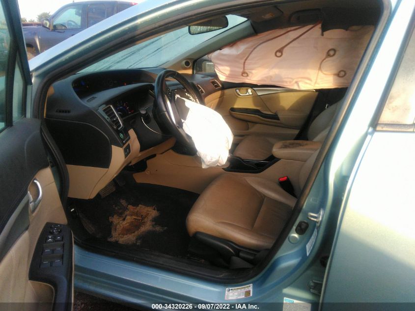 2013 HONDA CIVIC HYBRID 19XFB4F39DE002386