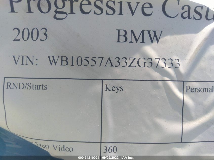 2003 BMW K1200 RS WB10557A33ZG37333