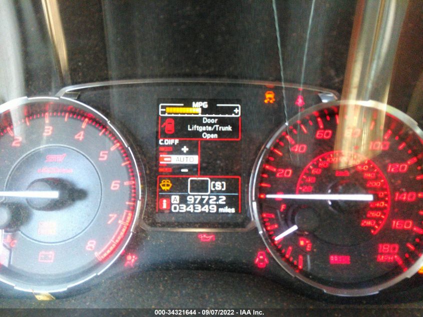 2015 SUBARU WRX STI LIMITED JF1VA2S66F9807956