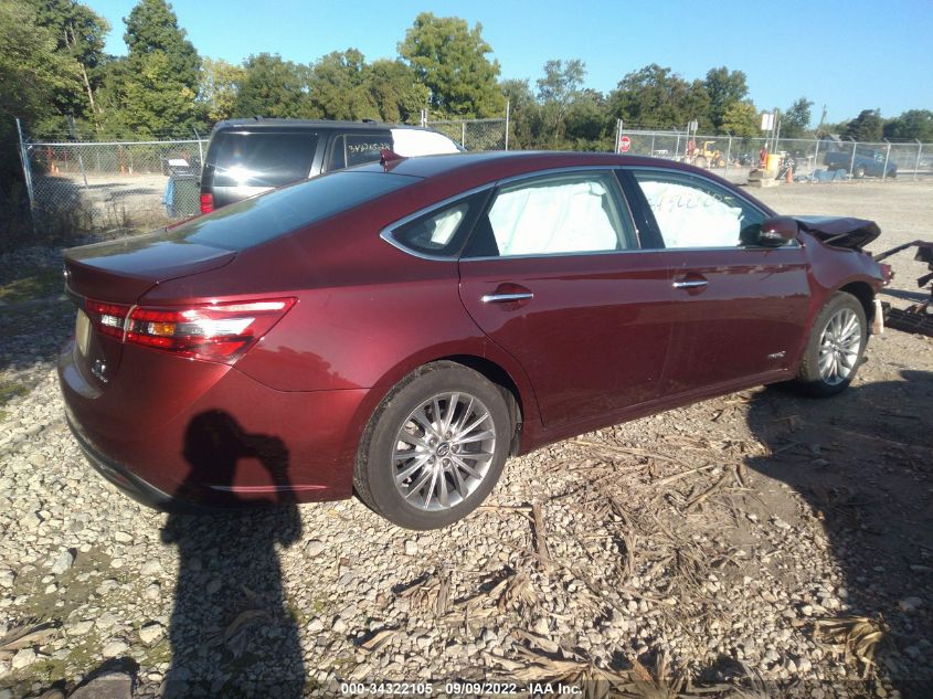 2016 TOYOTA AVALON HYBRID XLE PREMIUM/LIMITED 4T1BD1EB4GU053411