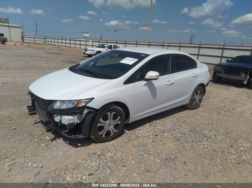 2013 HONDA CIVIC HYBRID 19XFB4F22DE203876