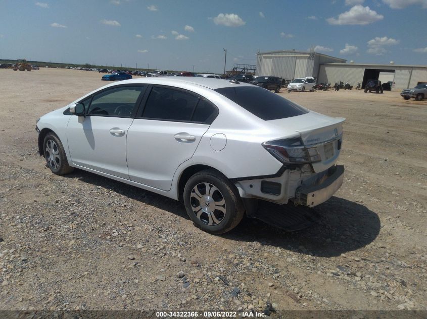 2013 HONDA CIVIC HYBRID 19XFB4F22DE203876