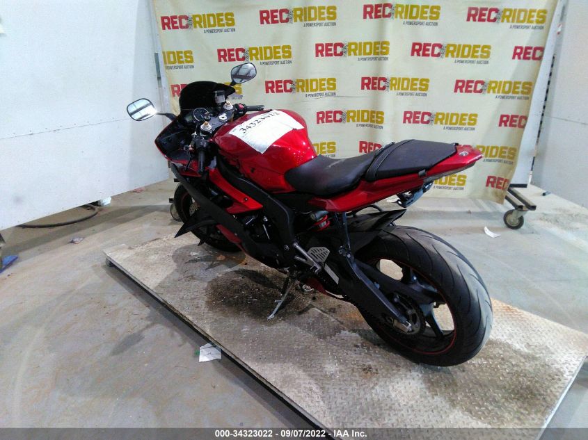 2007 YAMAHA YZFR6 L JYARJ12E37A017927