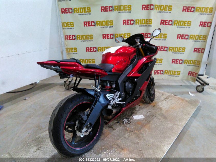 2007 YAMAHA YZFR6 L JYARJ12E37A017927