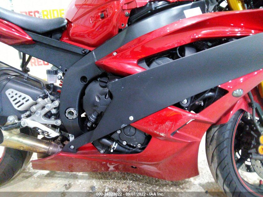 2007 YAMAHA YZFR6 L JYARJ12E37A017927
