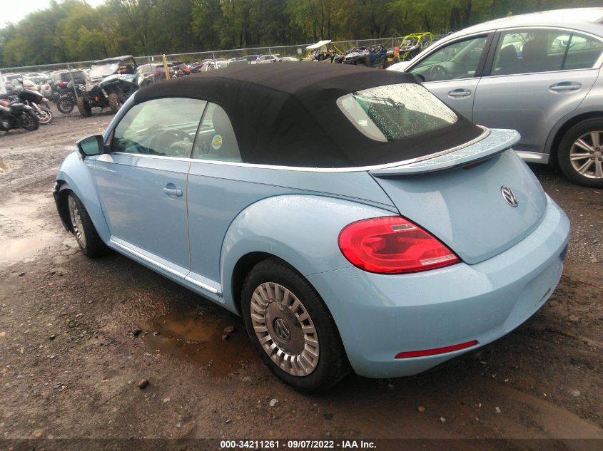 2015 VOLKSWAGEN BEETLE CONVERTIBLE 1.8T 3VW517AT3FM817759