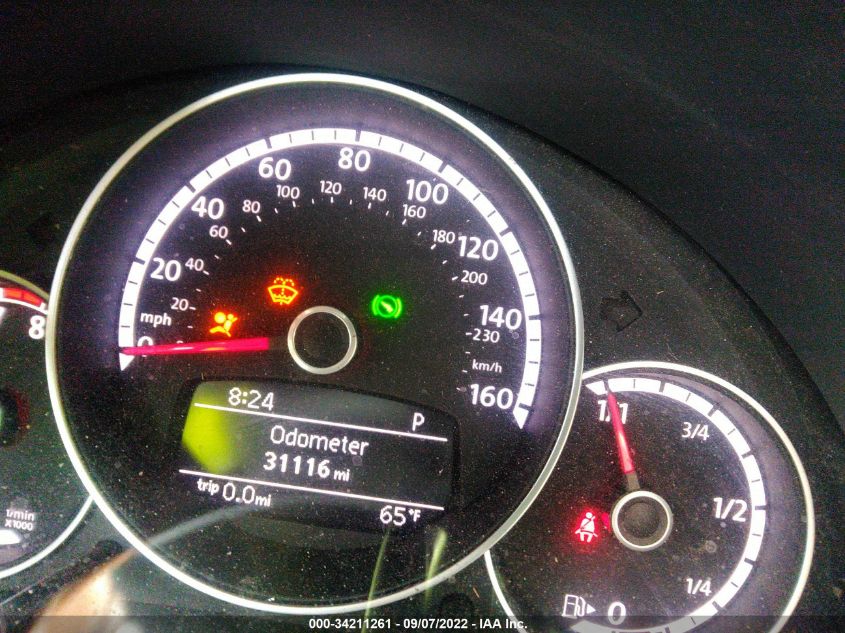 2015 VOLKSWAGEN BEETLE CONVERTIBLE 1.8T 3VW517AT3FM817759