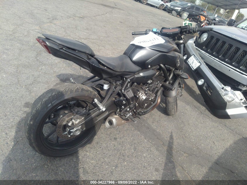 VIN JYARM27E4KA005235 2019 YAMAHA MT07