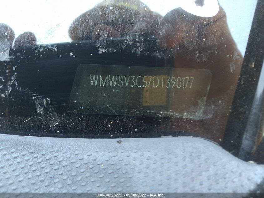 2013 MINI COOPER HARDTOP S WMWSV3C57DT390177