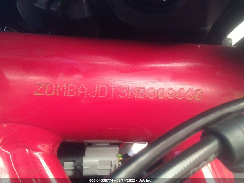 2022 DUCATI HYPERMOTARD 950/950 SP ZDMBAJDT3NB008660