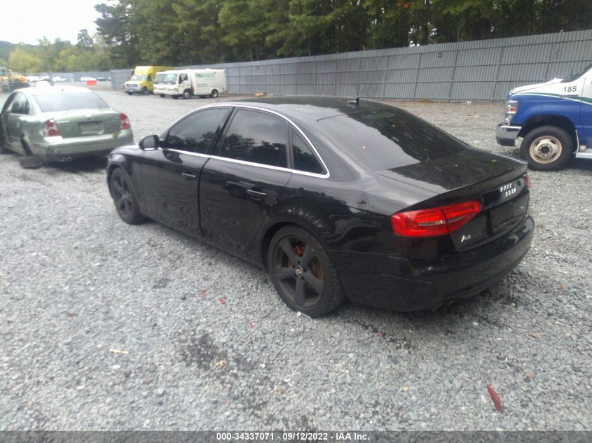 2013 AUDI A4 PREMIUM PLUS WAUHFAFL1DN019168