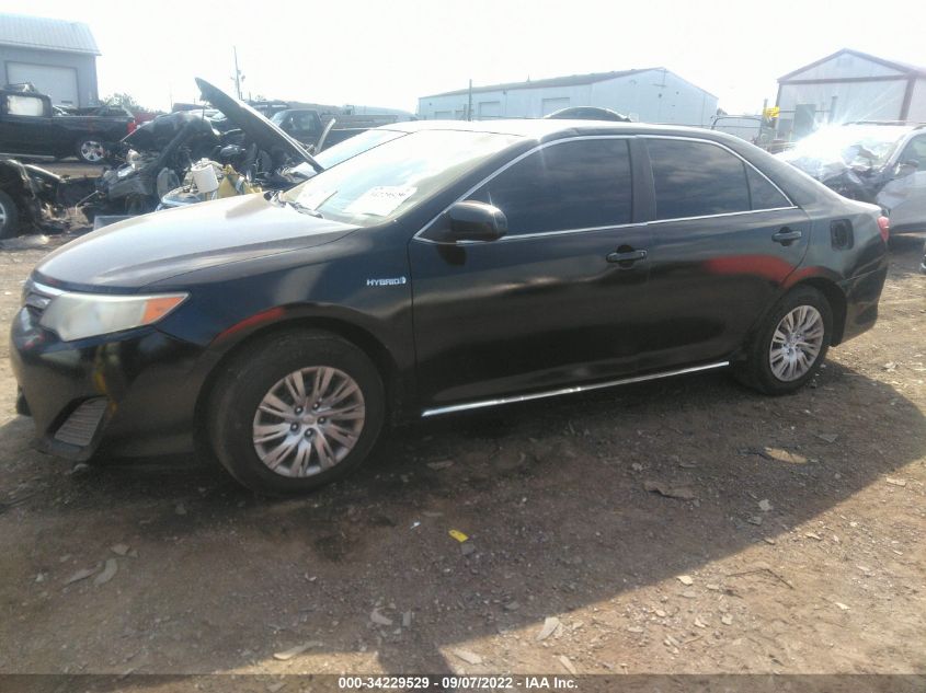 2013 TOYOTA CAMRY HYBRID LE/XLE 4T1BD1FK9DU077326