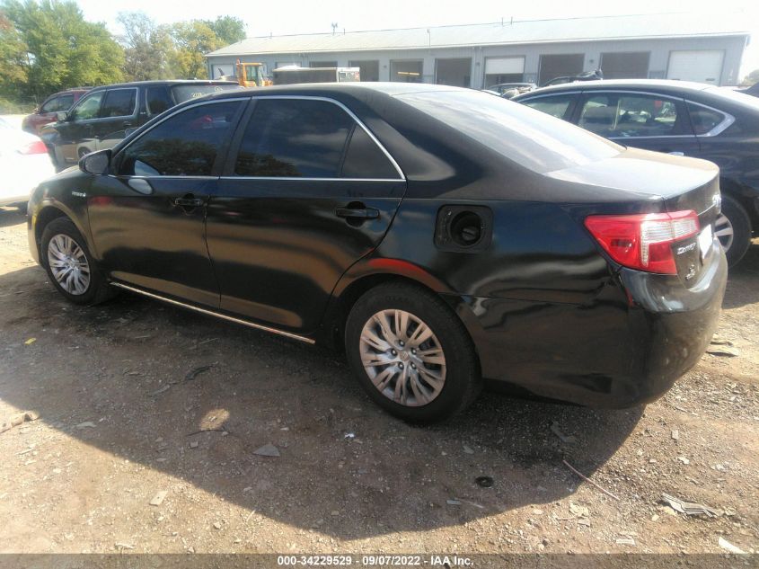 2013 TOYOTA CAMRY HYBRID LE/XLE 4T1BD1FK9DU077326