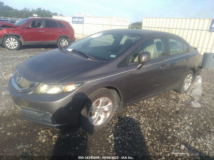 2013 HONDA CIVIC SDN LX 19XFB2F55DE011625