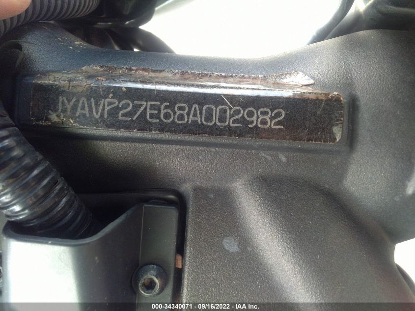 2008 YAMAHA XV1900 CU JYAVP27E68A002982