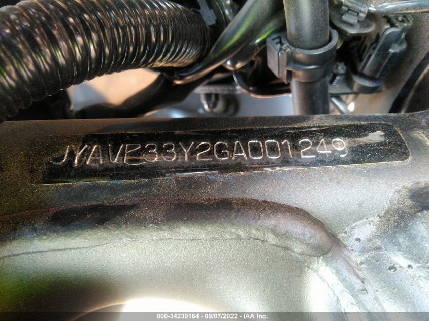2016 YAMAHA XVS1300 CUC JYAVP33Y2GA001249