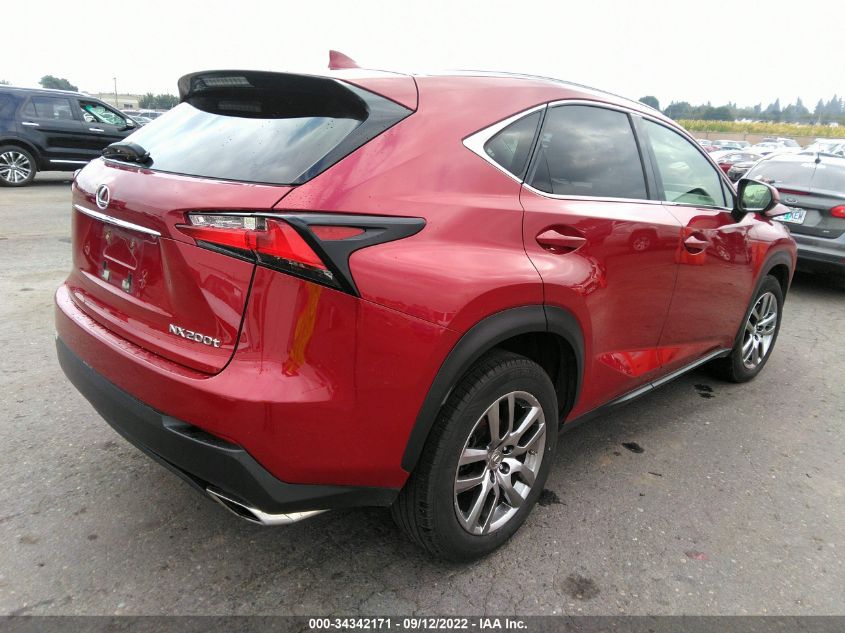 2015 LEXUS NX 200T JTJBARBZ2F2022646