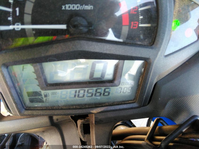 2013 KAWASAKI EX650 E JKAEXEE15DDA11135