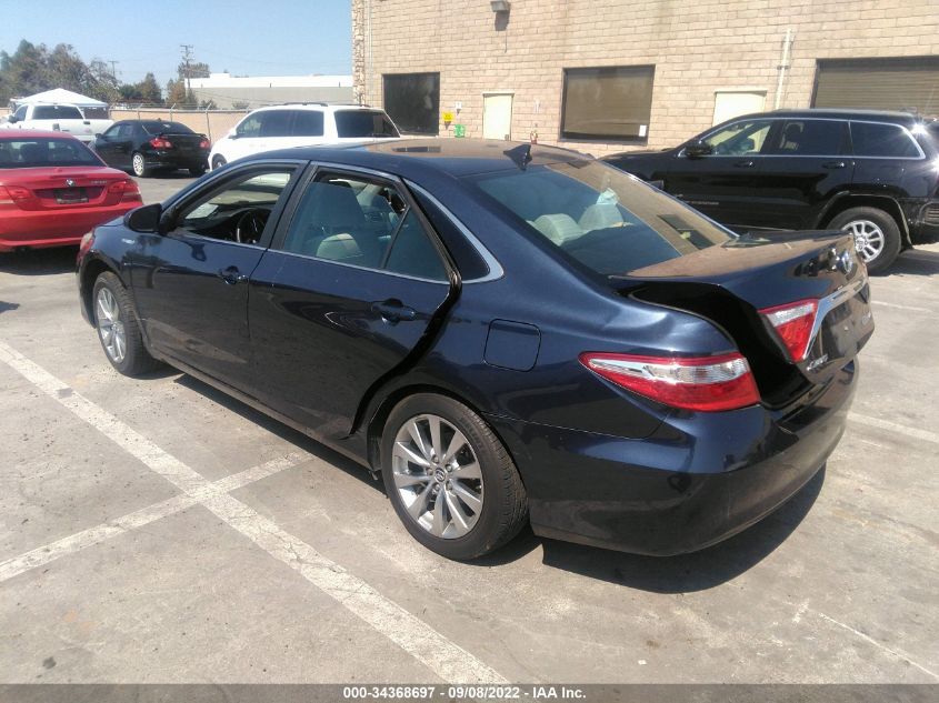 2015 TOYOTA CAMRY HYBRID XLE 4T1BD1FK6FU172378