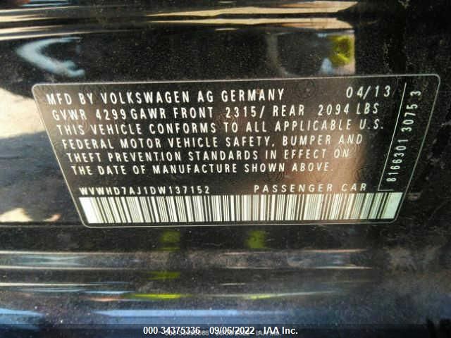 2013 VOLKSWAGEN GTI DRIVER'S EDITION WVWHD7AJ1DW137152