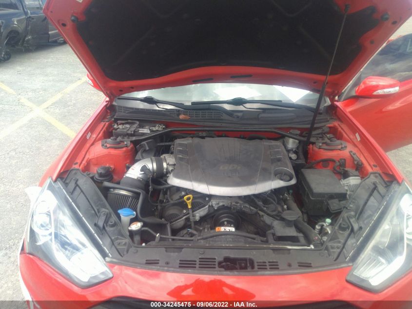 2013 HYUNDAI GENESIS COUPE 3.8 TRACK KMHHU6KJ0DU111898