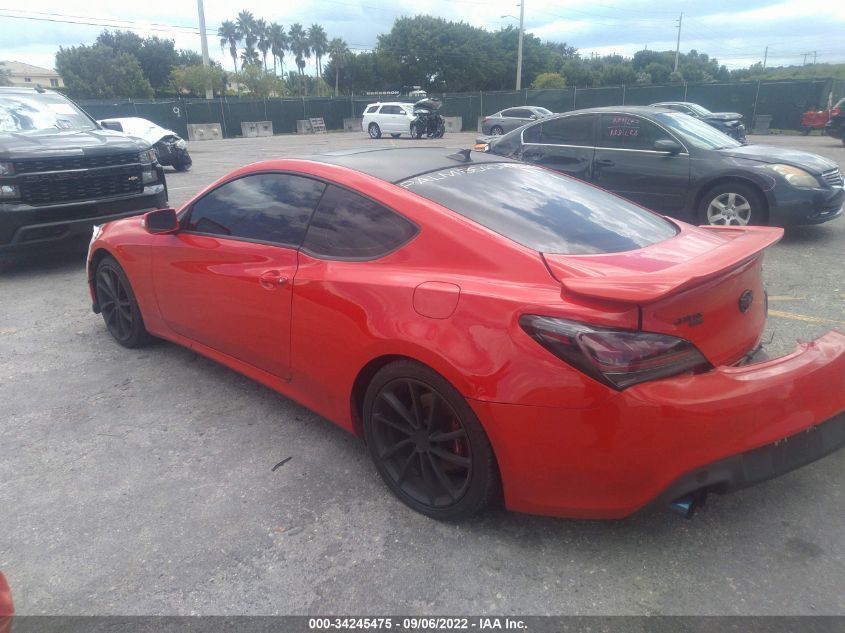 2013 HYUNDAI GENESIS COUPE 3.8 TRACK KMHHU6KJ0DU111898