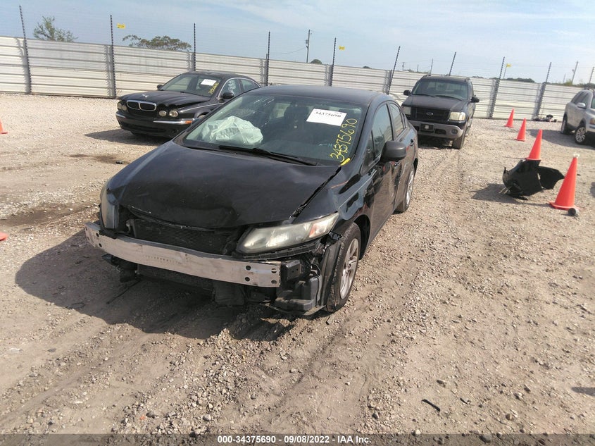 2013 HONDA CIVIC SDN LX VIN: 19XFB2F51DE059204