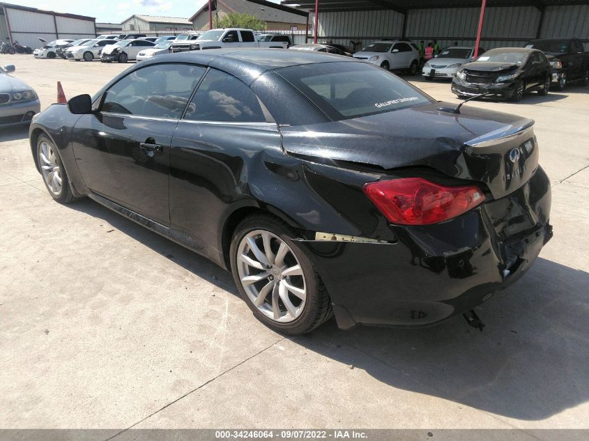 2013 INFINITI G37 CONVERTIBLE BASE JN1CV6FE9DM771434