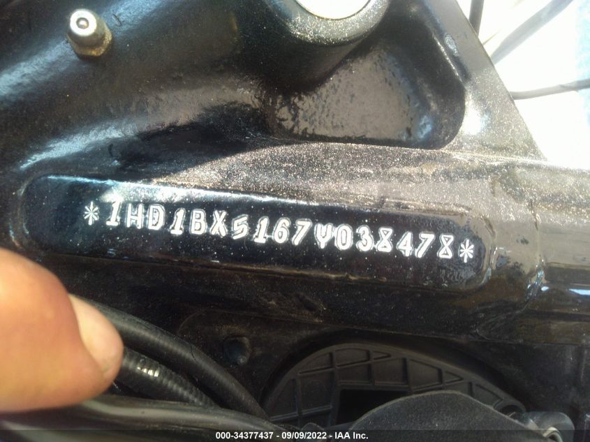 2007 HARLEY-DAVIDSON FLSTF 1HD1BX5167Y038478