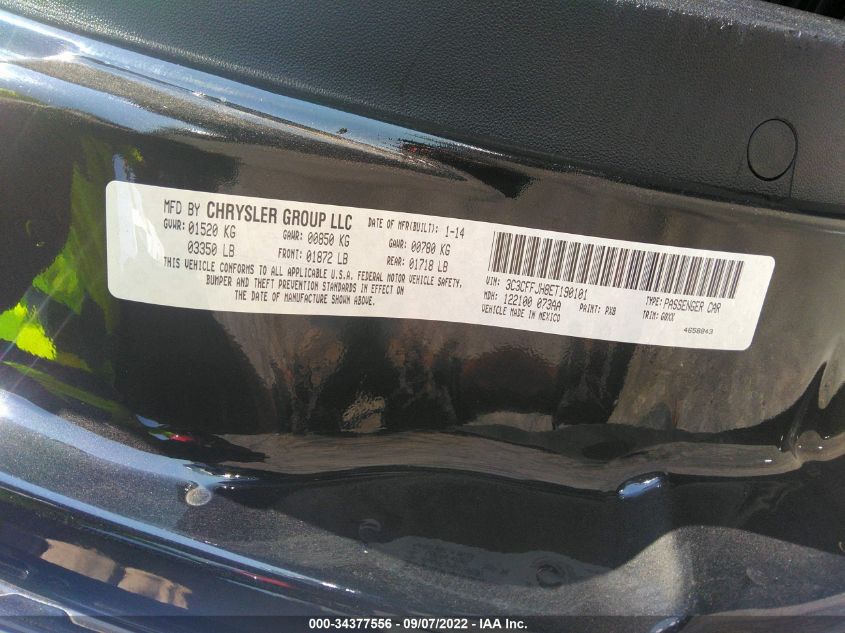 2014 FIAT 500C GQ EDITION 3C3CFFJH8ET190101