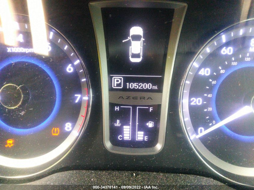 2013 HYUNDAI AZERA KMHFG4JG5DA282155