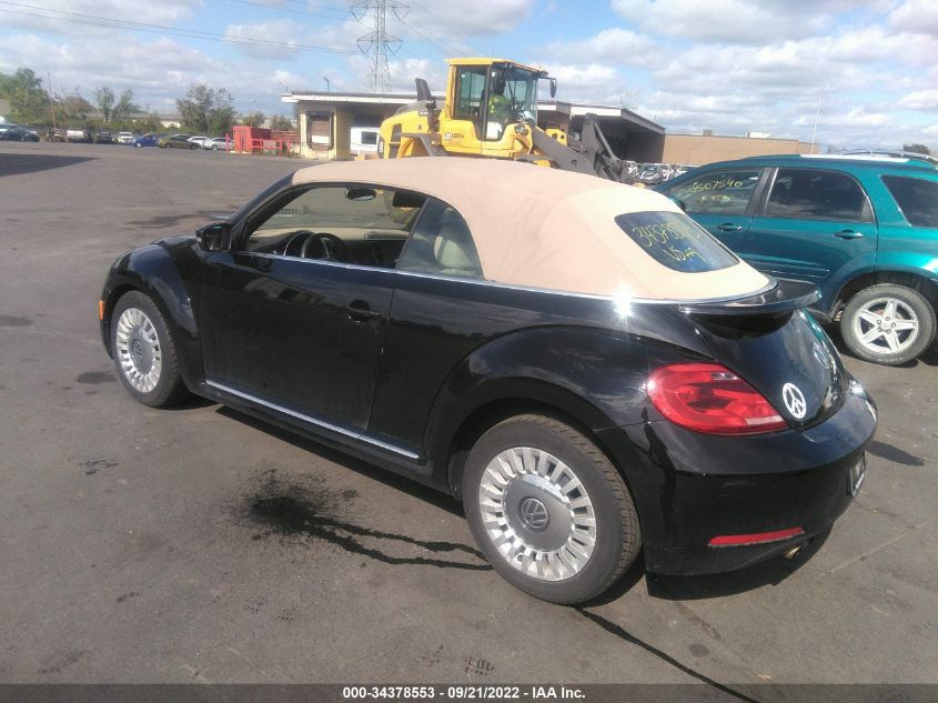 2015 VOLKSWAGEN BEETLE CONVERTIBLE 1.8T W/TECH 3VW507AT3FM812693