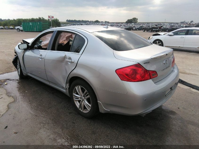 2013 INFINITI G37 SEDAN X JN1CV6AR0DM767282
