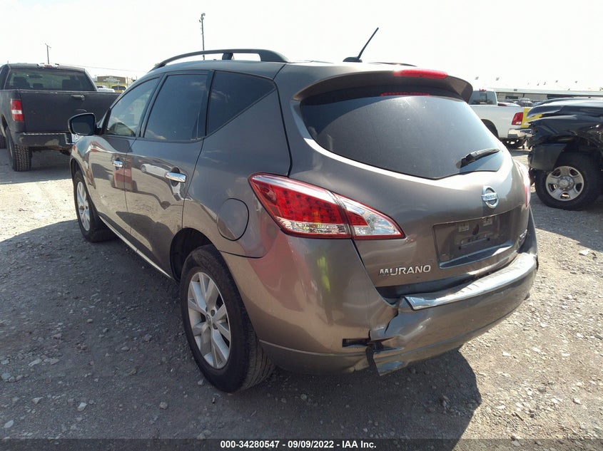 2011 NISSAN MURANO SL VIN: JN8AZ1MW9BW159473