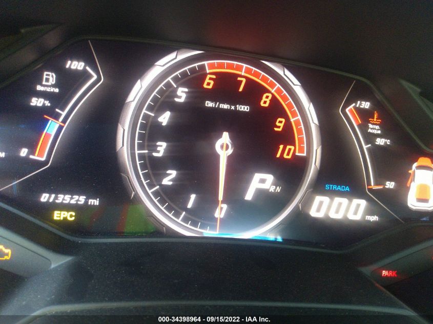 2015 LAMBORGHINI HURACAN ZHWUC1ZFXFLA03365