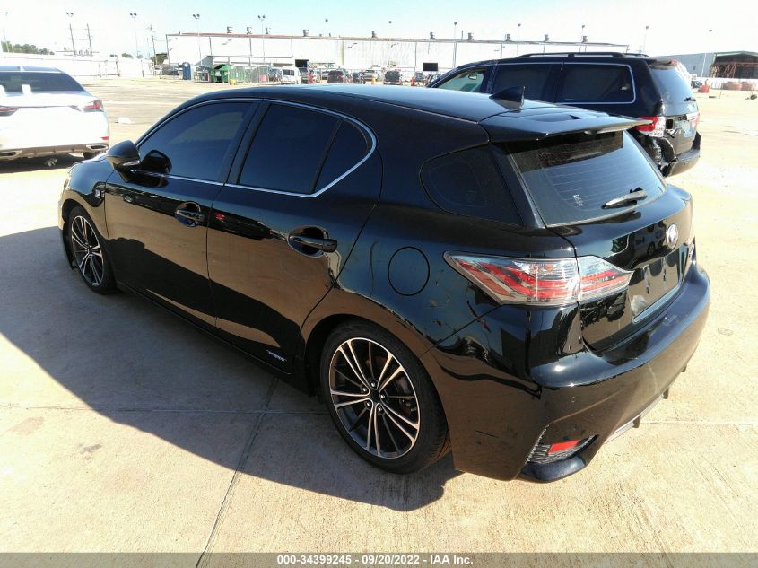2014 LEXUS CT 200H HYBRID - JTHKD5BH4E2178307