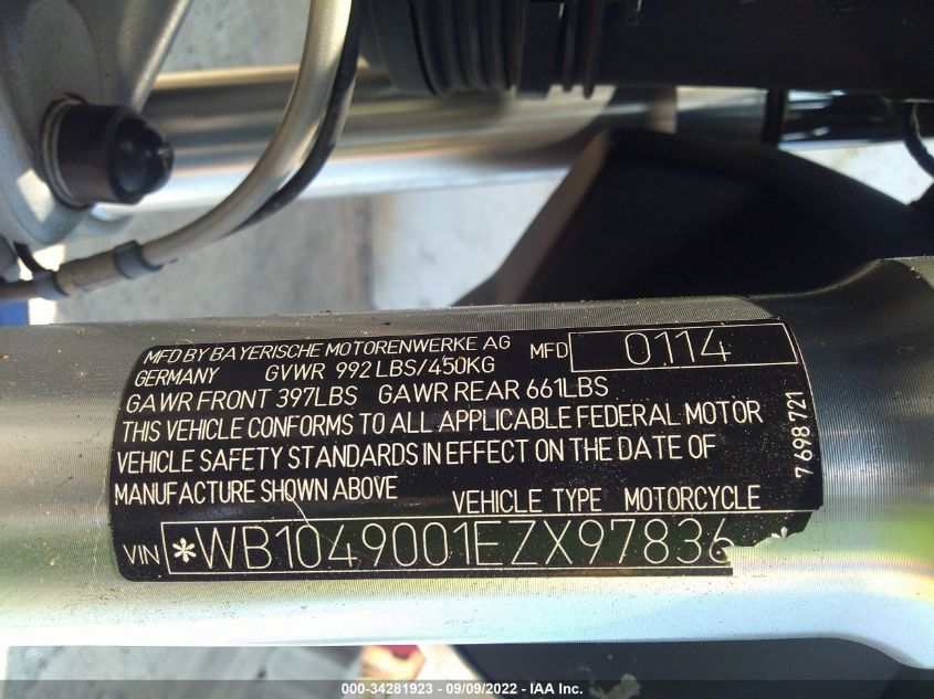 2014 BMW R1200 R WB1049001EZX97836