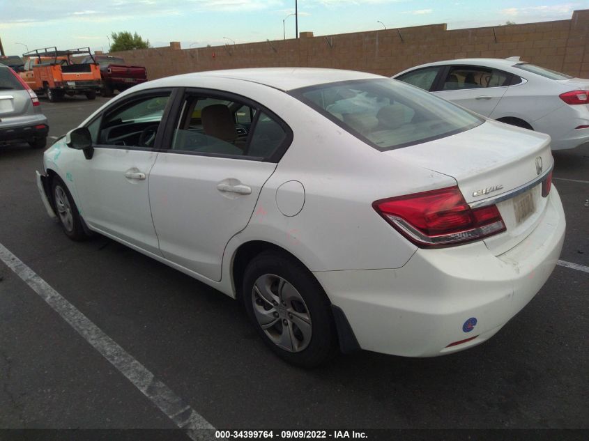 2013 HONDA CIVIC SDN LX 19XFB2F57DE232353