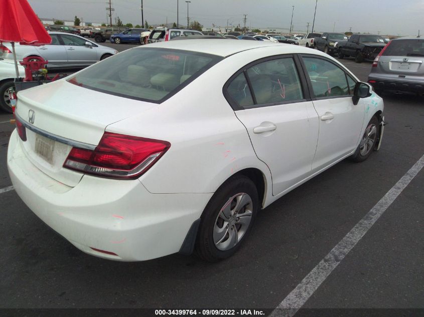 2013 HONDA CIVIC SDN LX 19XFB2F57DE232353