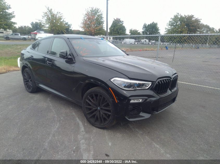 VIN 5UXCY8C04M9E08150 2021 BMW X6 no.1