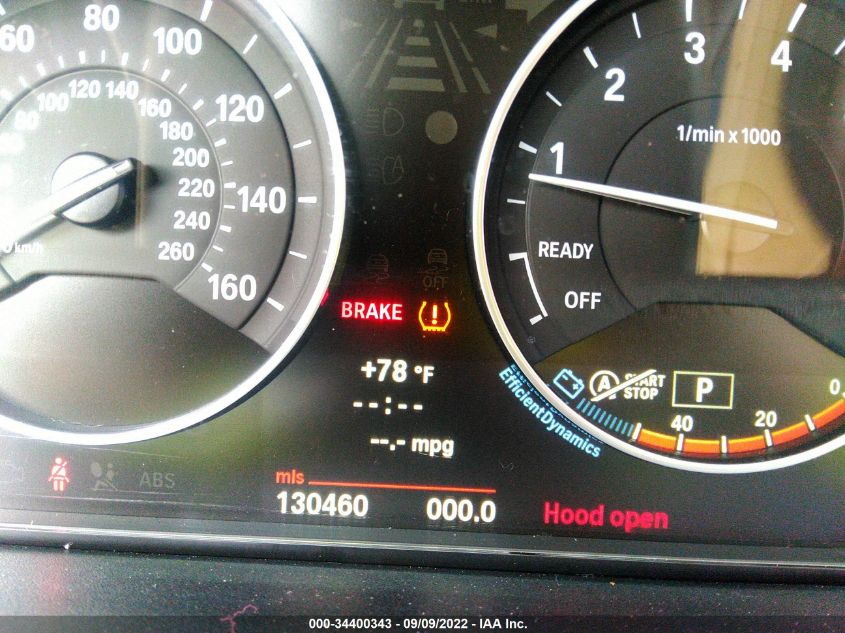 2013 BMW 3 SERIES 328I WBA3A5G5XDNP20548