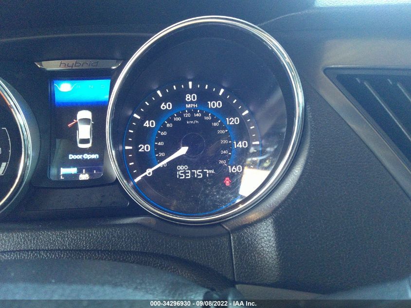 2013 HYUNDAI SONATA HYBRID KMHEC4A46DA074864