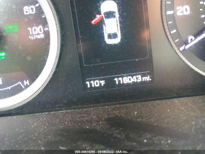 2016 HYUNDAI SONATA HYBRID SE KMHE24L17GA018913