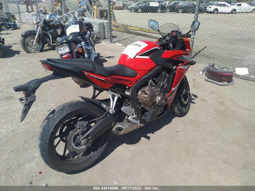 2018 HONDA CBR650 F MLHRC7407J5400088
