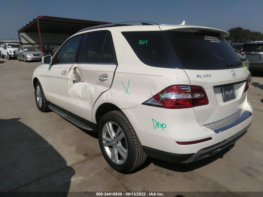2013 MERCEDES-BENZ M-CLASS ML 350 4JGDA5JB5DA214456
