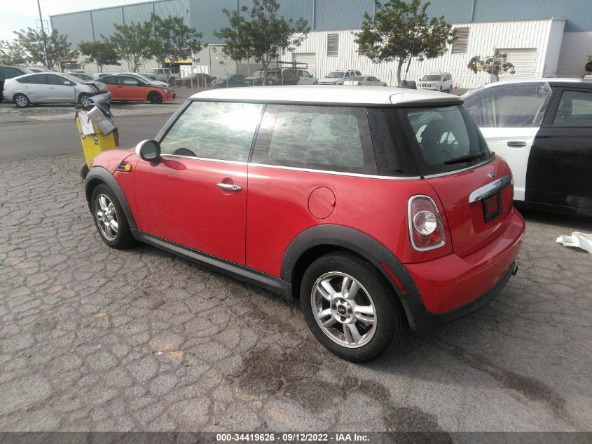 2013 MINI COOPER HARDTOP WMWSU3C50DT678092